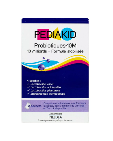 PEDIAKID PROBIOTIQUE 10M 10 SACHETS