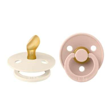 BIBS COLOUR PACIFIER SUCETTE ANATOMICAL PACK DE 2 IVOIRE ET BLUSH