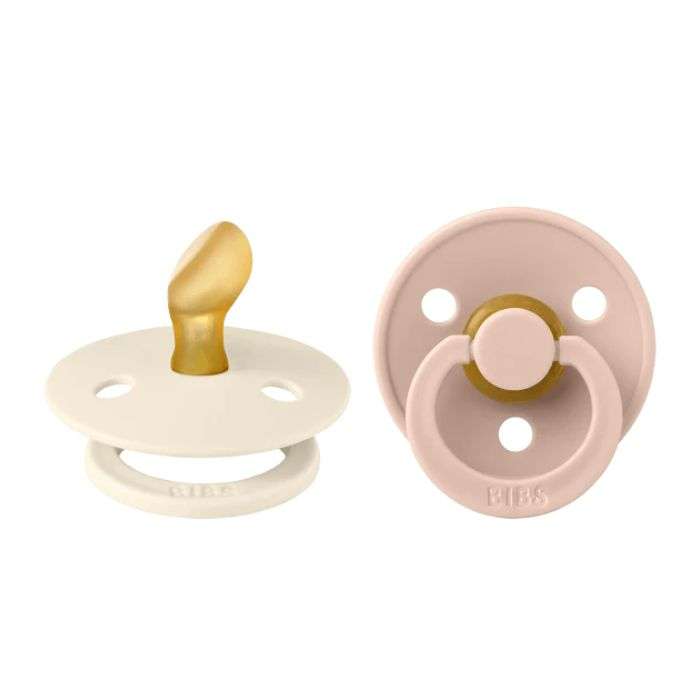 BIBS COLOUR PACIFIER SUCETTE ANATOMICAL PACK DE 2 IVOIRE ET BLUSH