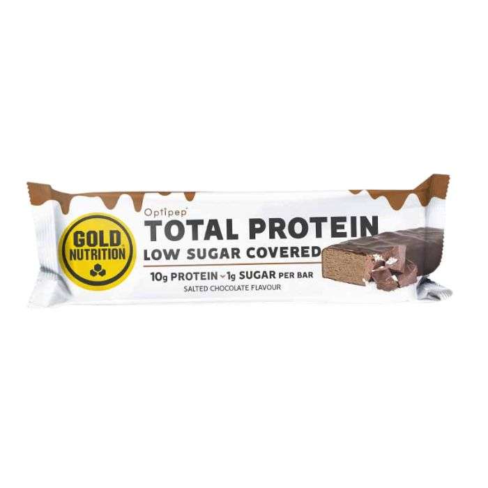 GOLD NUTRITION TOTAL PROTEIN LOW SUGAR COVERED SAVEUR CHOCOLAT SALE 30G