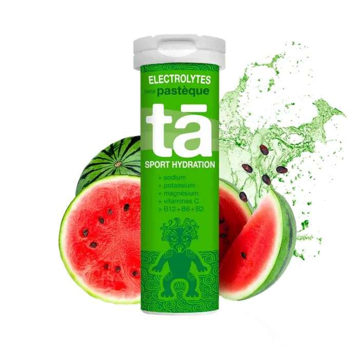 TA SPORT HYDRATATION ELECTROLYTES GOUT PASTEQUE 12 COMPRIMES EFFERVESCENT