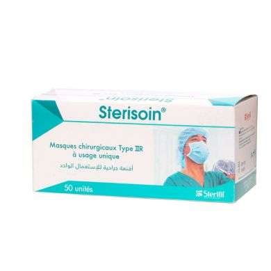 STERISOIN MASQUE CHIRURGICAUX TYPE IIR 50 UNITES