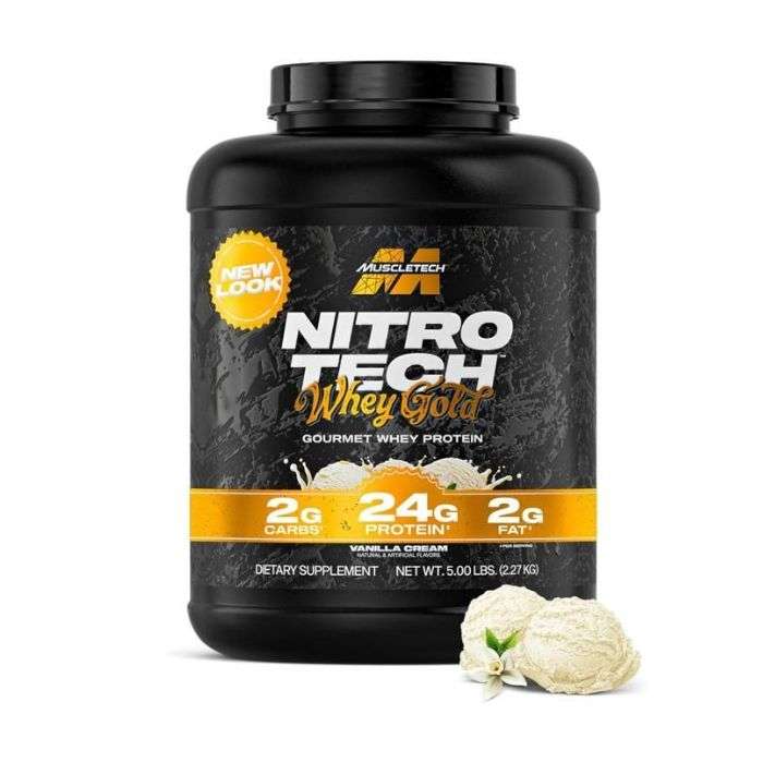 MUSCLETECH NITRO TECH WHEY GOLD 2.27KG CREME VANILLE
