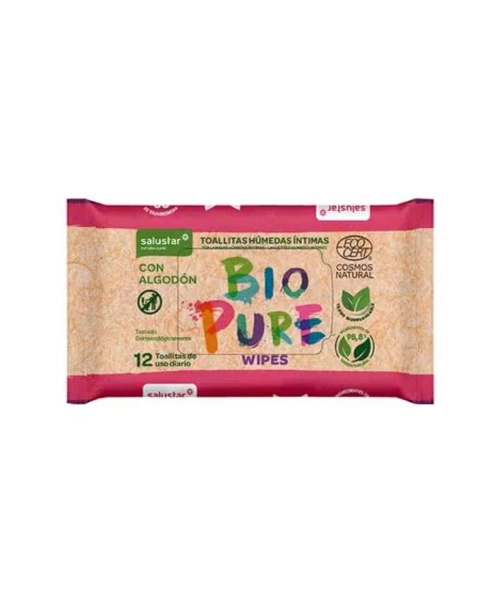 SALUSTAR BIO PURE LINGETTES INTIMES 12 UNITES