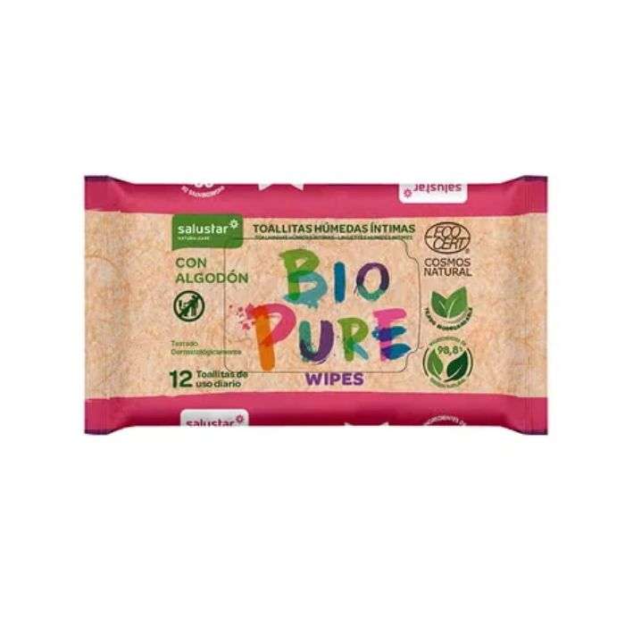 SALUSTAR BIO PURE LINGETTES INTIMES 12 UNITES