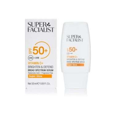 SUPER FACIALIST VITAMIN C+ BRIGHTEN DEFEND BROAD SPECTRUM SERUM SPF50+ 50ML
