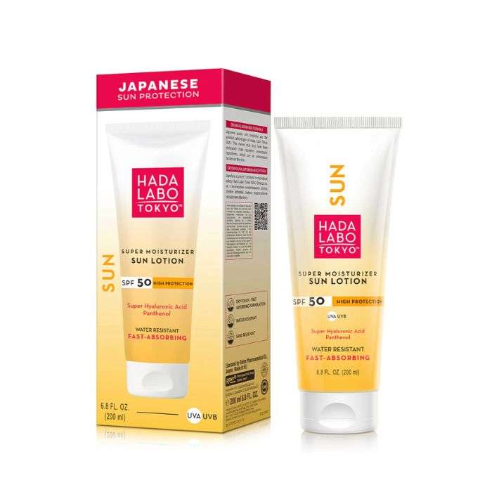 HADA LABO SUPER MOISTRIZER SUN LOTION SPF50 200 ML