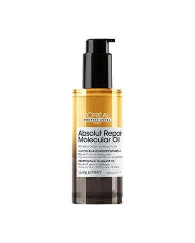 L'OREAL PROFESSIONNEL ABSOLUT REPAIR MOLECULAR HUILE BI PHASE 90ML