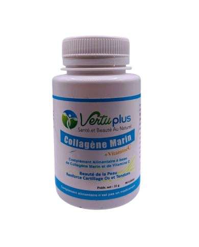 VERTUPLUS COLLAGENE MARIN + VITAMINE C 90 GELULE