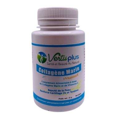 VERTUPLUS COLLAGENE MARIN + VITAMINE C 90 GELULE