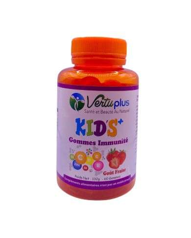 VERTUPLUS KIDS + GOMMES MULTIVITAMINES GOUT CITRON 60 GOMMES