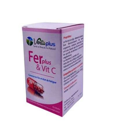 VERTUPLUS FERPLUS ET VITAMINE C 30 GELULES
