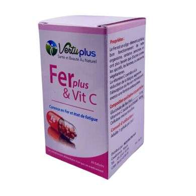 VERTUPLUS FERPLUS ET VITAMINE C 30 GELULES