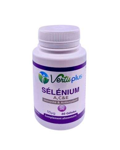 VERTUPLUS SELENIUM IMMUNITE ANTIOXYDANT 60 GELULES