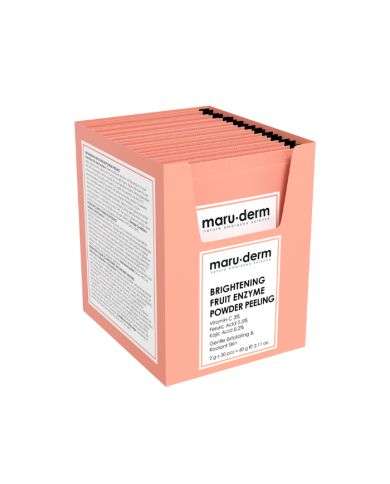 MARUDERM PEELING ECLAIRCISSANTE AUX ENZYMES DE FRUITS EN POUDRE 60G 30 PCS 