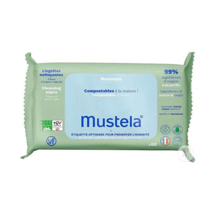 MUSTELA LINGETTES NETTOYANTES60