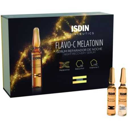 Isdin Flavo-C Melatonin Sérum Réparateur Nuit 30 ampoules