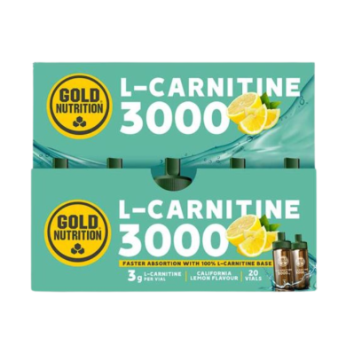 GOLD NUTRITION L-CARNITINE 3000 CALIFORNIA LEMON FLAVOUR 20 UNIDOSES