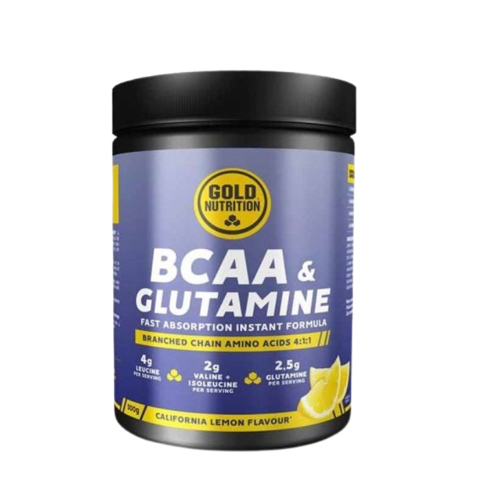GOLD NUTRITION BCAA ET GLUTAMINE CALIFORNIA LEMON FLAVOUR 300 G