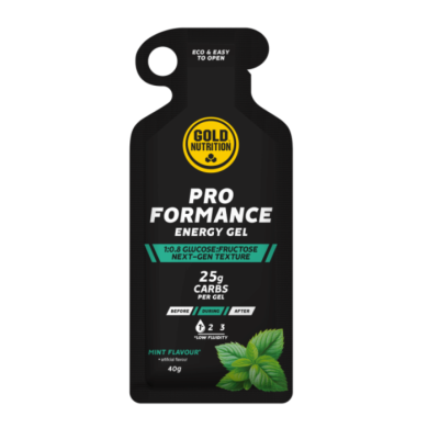 GOLD NUTRITION PRO FORMANCE ENERGY GEL MINT FLAVOUR 25G