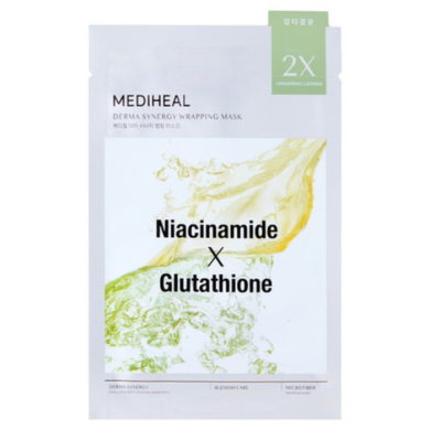 MEDIHEAL DERMA SYNERGY WRAPPING MASK NIACINAMIDE X GLUTATHIONE 25 ML