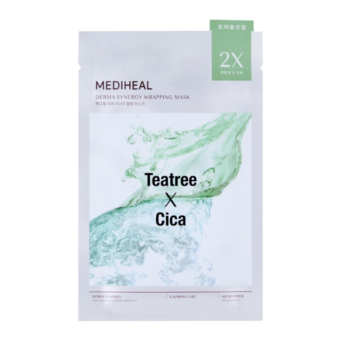 MEDIHEAL DERMA SYNERGY WRAPPING MASK TEATREE X CICA 25 ML