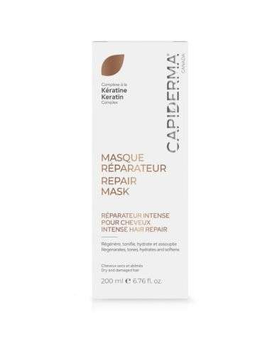 CAPIDERMA MASQUE REPARATEUR INTENSE POUR CHEVEUX  200 ML