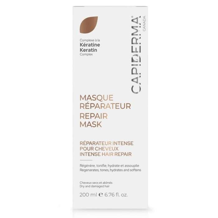 CAPIDERMA MASQUE REPARATEUR INTENSE POUR CHEVEUX200 ML