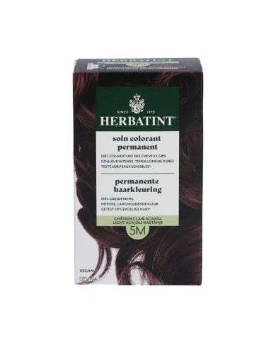 HERBATINT SOIN COLORANT PERMANENT 5 M CHATAIN CLAIR ACAJOU 170 ML