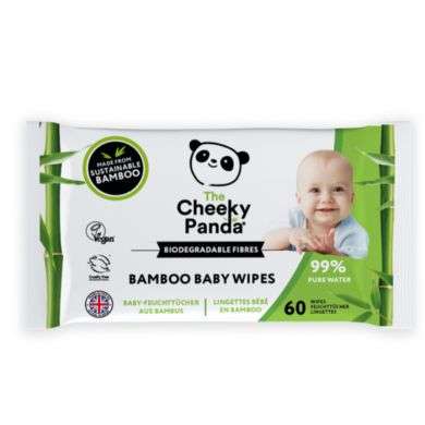 THE CHEEKY PANDA LINGETTES BEBE 60 UNITES