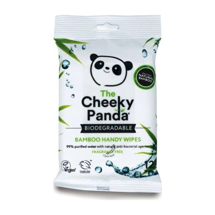 THE CHEEKY PANDA BAMBOO LINGETTES MAINS 12 UNITES