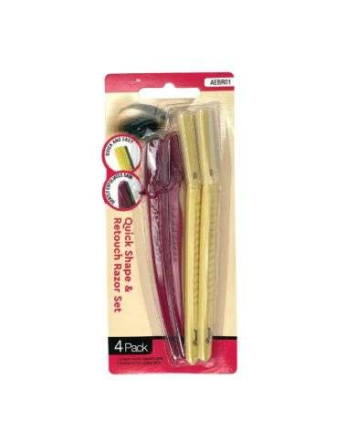 ABSOLUTE HOT ENSEMBLE DE RASOIR DE MISE EN FORME ET DE RETOUCHE RAPIDE PACK DE 4