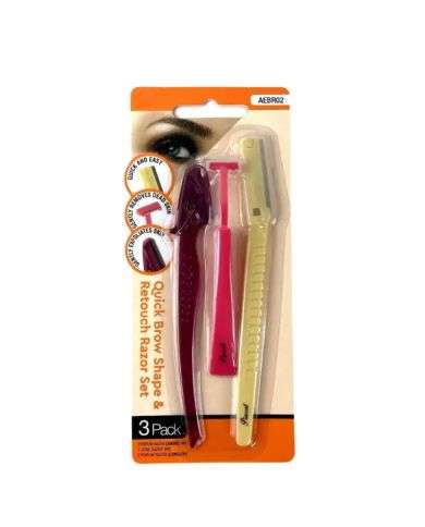 ABSOLUTE HOT ENSEMBLE DE RASOIR DE MISE EN FORME ET DE RETOUCHE RAPIDE PACK DE 3