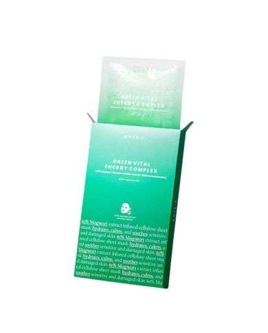 AXIS Y MUGWOERT GREEN CITAL ENERGY COMPLEX SHEET MASK PACK DE 5