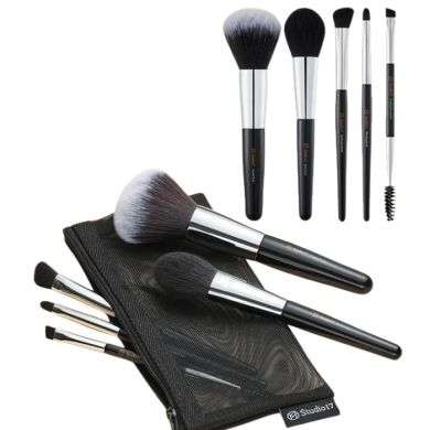 STUDIO17 ENSEMBLE DE PINCEAUX DE MAQUILLAGE PORTABLES