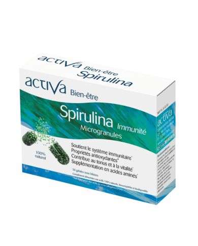 ACTIVA SPIRULINE IMMUNITE 30 GELULES