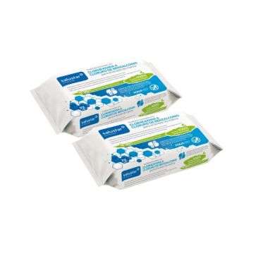 SALUSTAR LINGETTES HUMIDES PACK DE 2