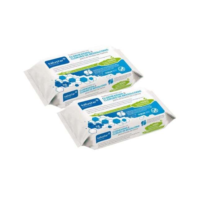SALUSTAR LINGETTES HUMIDES PACK DE 2