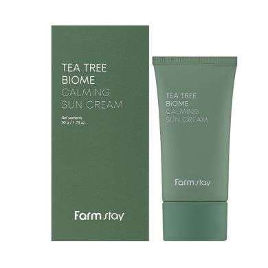 FARMSTAY TEA TREE BIOME CALMING SUN CREME 50G
