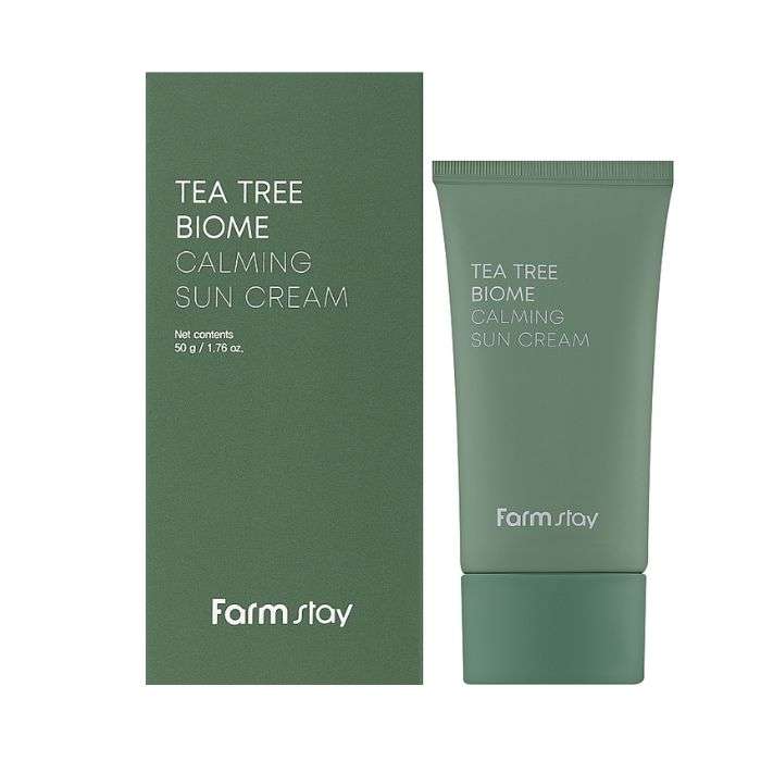 FARMSTAY TEA TREE BIOME CALMING SUN CREME 50G