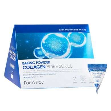 FARMSTAY COLLAGEN BAKING POWDER GOMMAGE PORE 25 PIECES