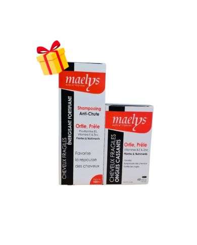 MAELYS OFFRE ORTIE PRELE 60 GELULES + SHAMPOOING ANTI CHUTE 100ML OFFERT 