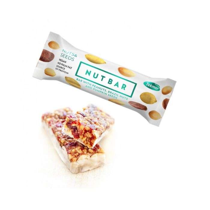 TEKMAR NUTBAR BARRE AUX CACAHUETES NOIX DU BRESIL ET GRAINES DE COURGE 40 G