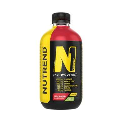 NUTREND N1 PRE WORKOUT BOISSON GOUT FRAISE ET MENTHE 330ML