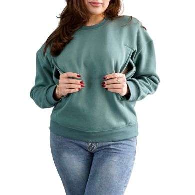 BAMBIDOU SWEAT D'ALLAITEMENT ET GROSSESSE VERT SAUGE