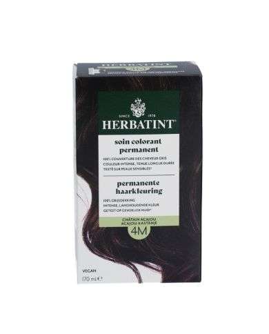 HERBATINT SOIN COLORANT PERMANENT 4M CHATAIN ACAJOU 170 ML