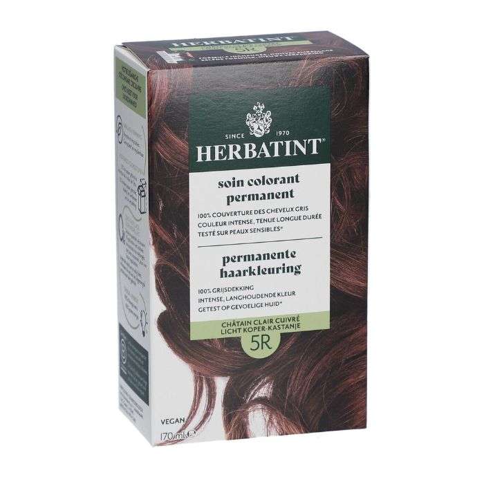 HERBATINT SOIN COLORANT PERMANENT 5 R CHATAIN CLAIR CUIVRE 170 ML