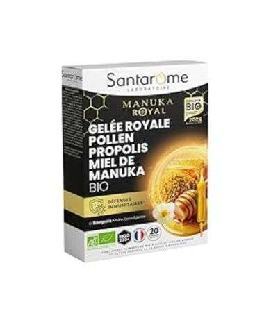 SANTAROME BIO MANUKA ROYAL GELEE ROYAL POLLEN  20 AMPOULES 10 ML
