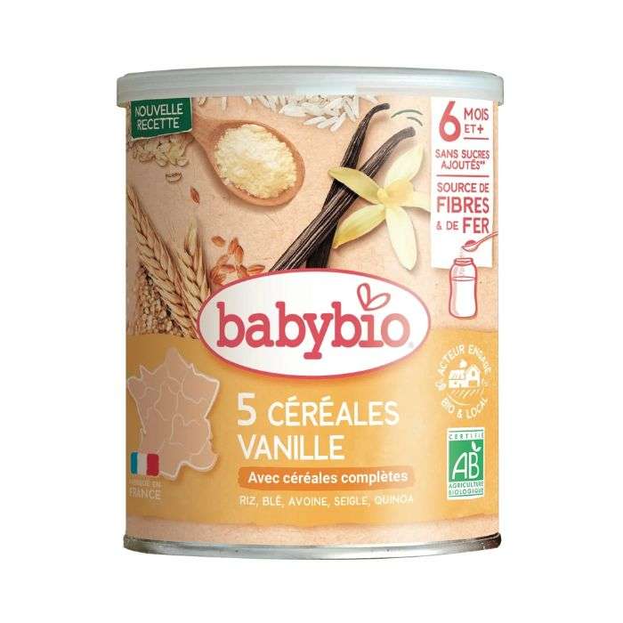 BABYBIO CEREALES VANILLE AVEC QUINOA 220G 6 MOIS ET +