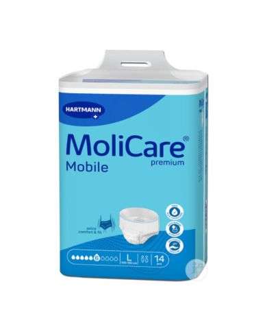 HARTMANN MOLICARE PREMIUM MOBILE JOUR TAILLE L 14 PIECES